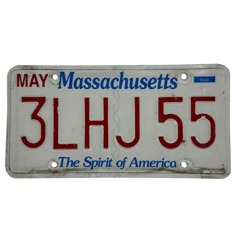 Massachusetts Nummernschild Massachusetts Nummernschild