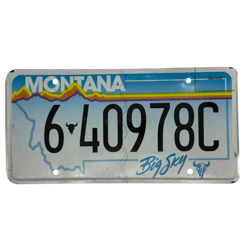 Montana Nummernschild Montana Nummernschild