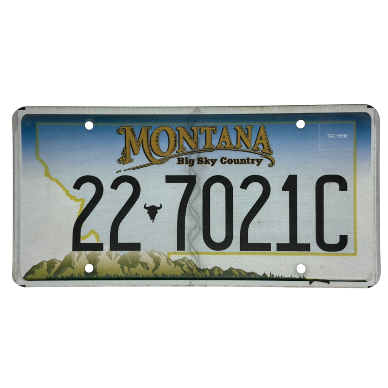 Montana Nummernschild Montana Nummernschild