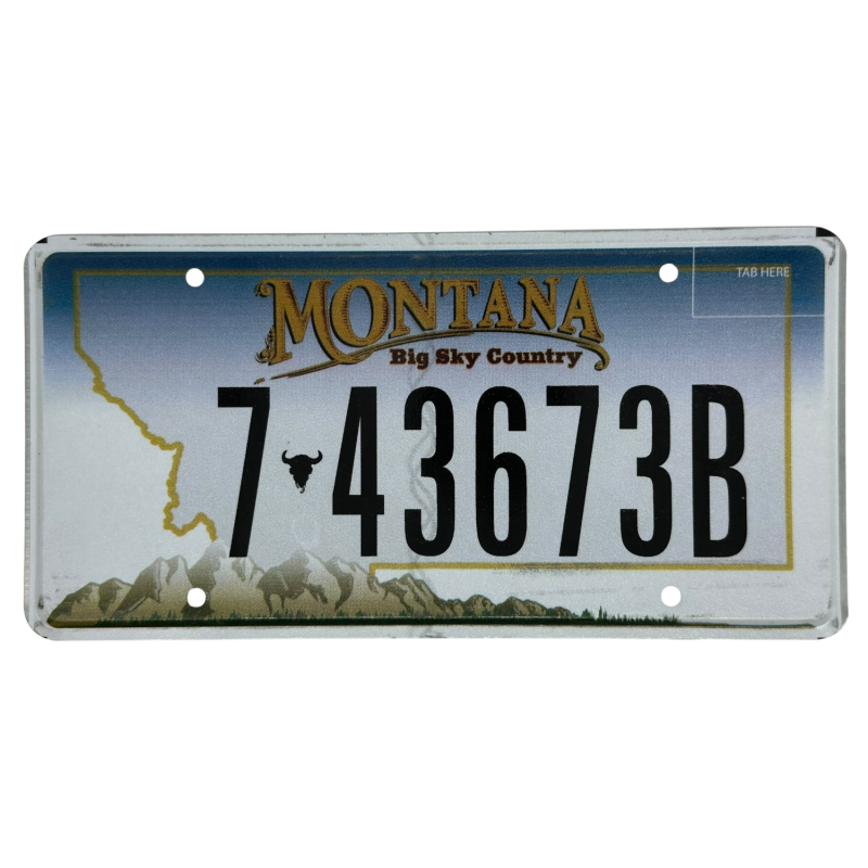 Montana Nummernschild Montana Nummernschild