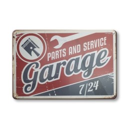 Placa decorativa vintage, hoja retro decorativa 20x30cm