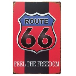 Placa decorativa vintage, hoja retro decorativa 20x30cm