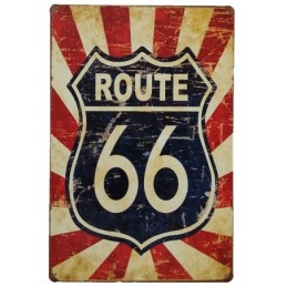 Placa decorativa vintage, hoja retro decorativa 20x30cm