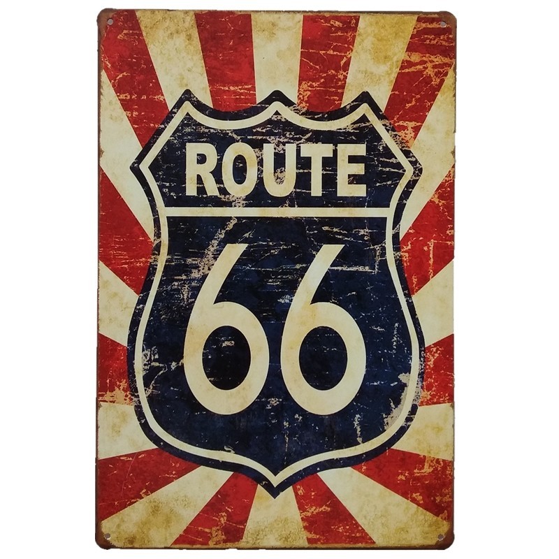 Placa decorativa vintage, hoja retro decorativa 20x30cm