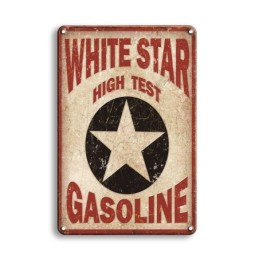 Placa decorativa vintage, hoja retro decorativa 20x30cm