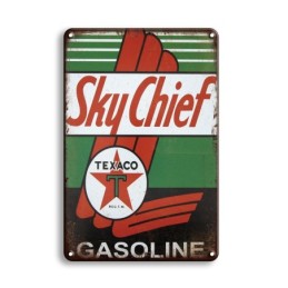 Placa decorativa vintage, hoja retro decorativa 20x30cm