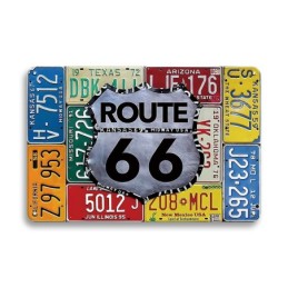 Placa decorativa vintage, hoja retro decorativa 20x30cm