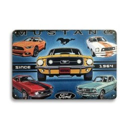 Placa decorativa vintage, hoja retro decorativa 20x30cm
