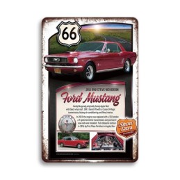 Placa decorativa vintage, hoja retro decorativa 20x30cm