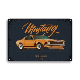 Placa decorativa vintage, hoja retro decorativa 20x30cm