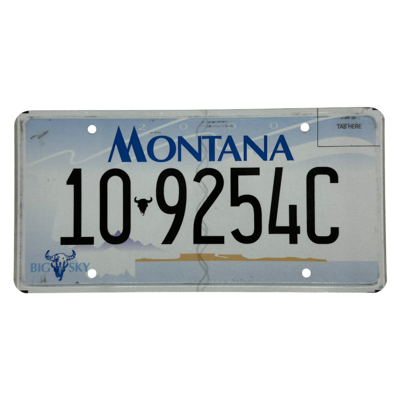 Montana Nummernschild Montana Nummernschild