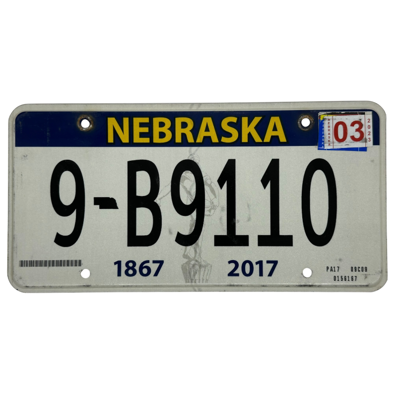 Placa de Nebraska Placa de Nebraska