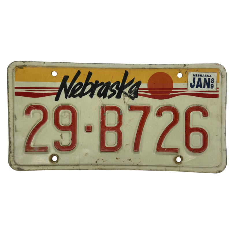 Placa de Nebraska Placa de Nebraska