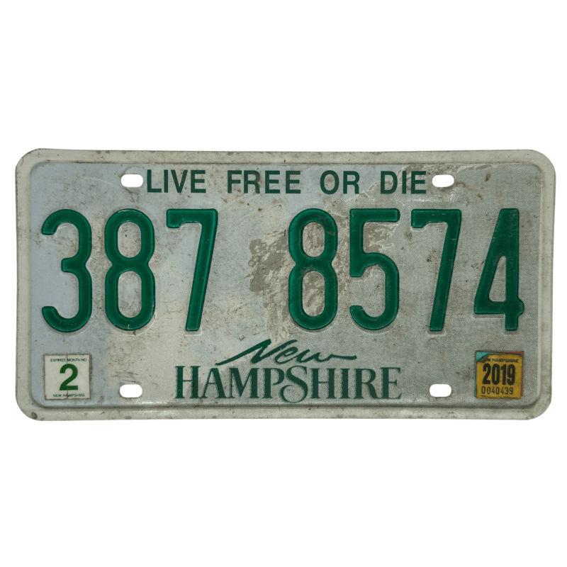 Plaque d'immatriculation du New Hampshire Plaque d'immatriculation du New Hampshire