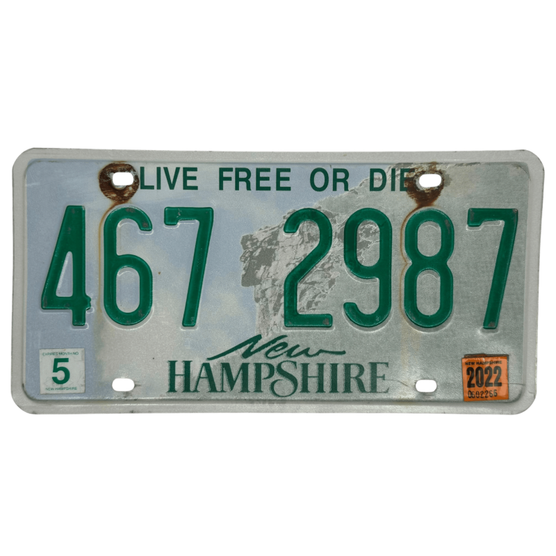 Plaque d'immatriculation du New Hampshire Plaque d'immatriculation du New Hampshire