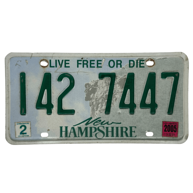Plaque d'immatriculation du New Hampshire