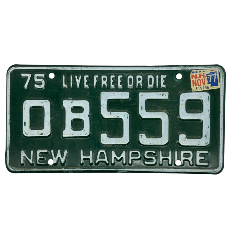 Plaque d'immatriculation du New Hampshire