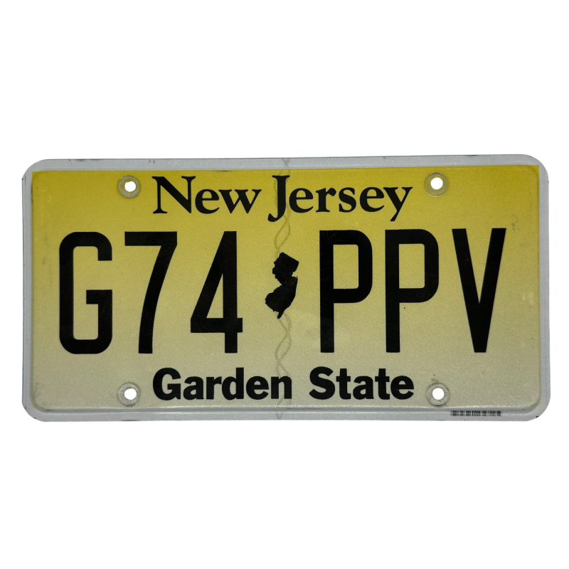 Placa de New Jersey Placa de New Jersey