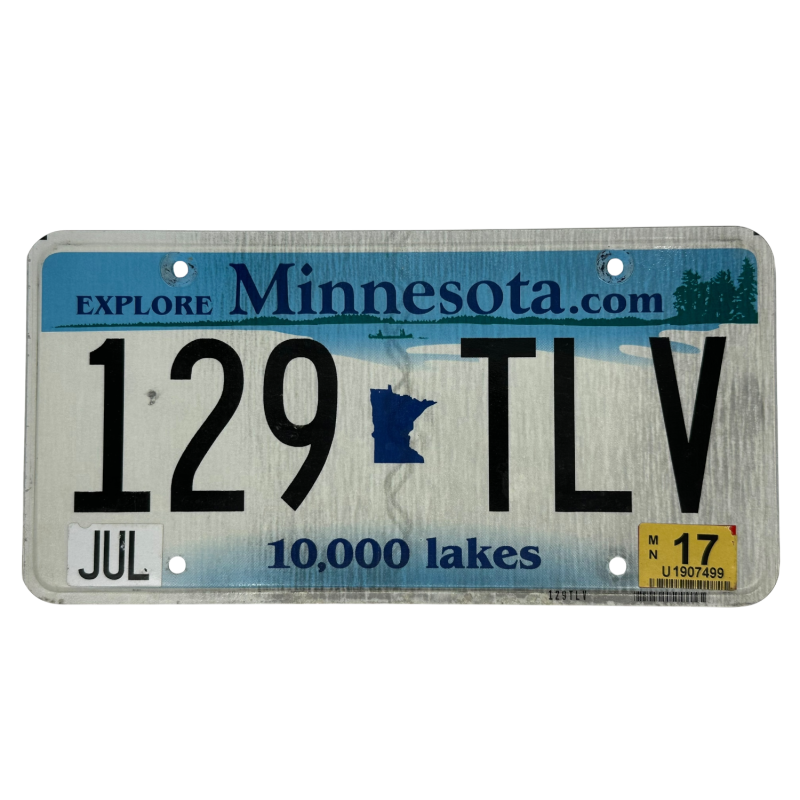 Minnesota license plate