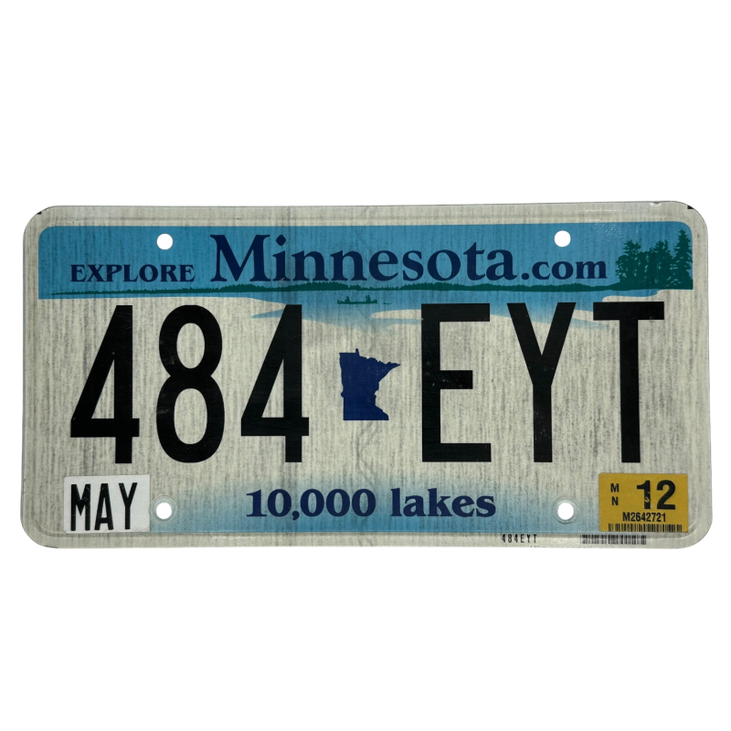 Minnesota license plate