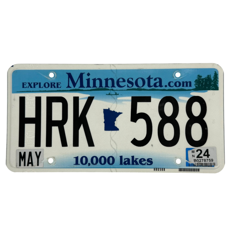 Minnesota license plate