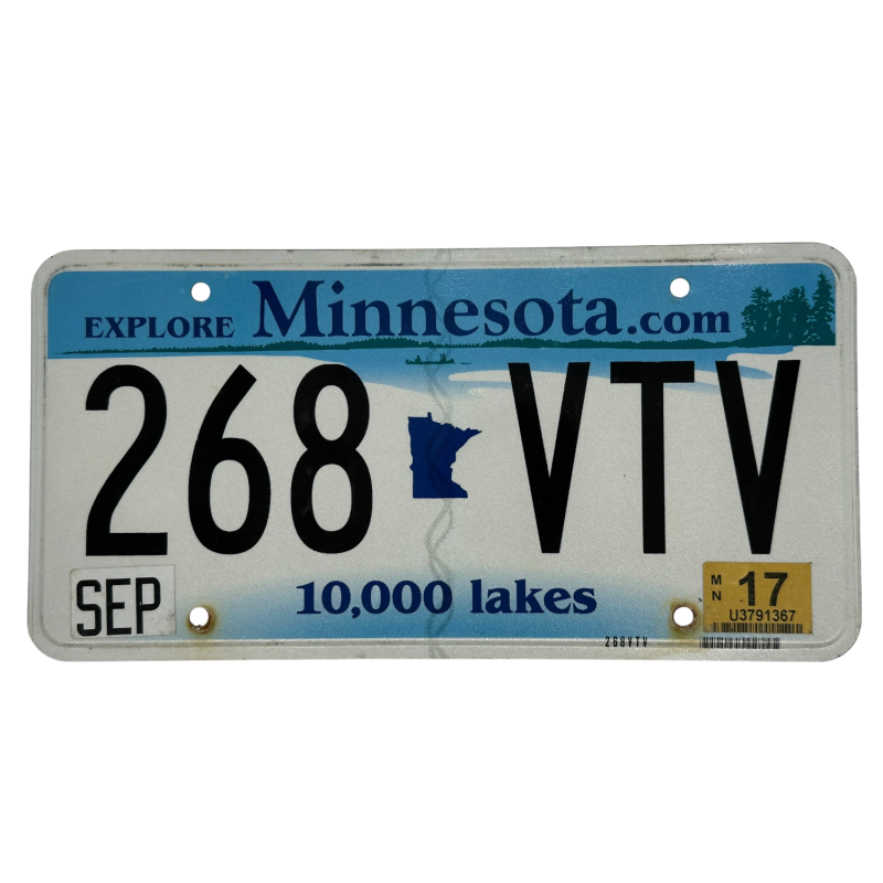 Minnesota license plate