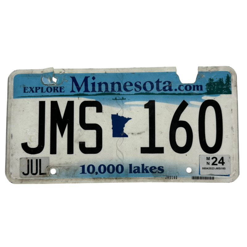 Minnesota license plate