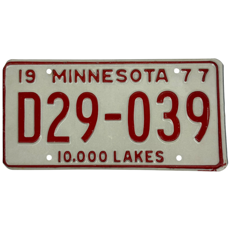 Minnesota license plate