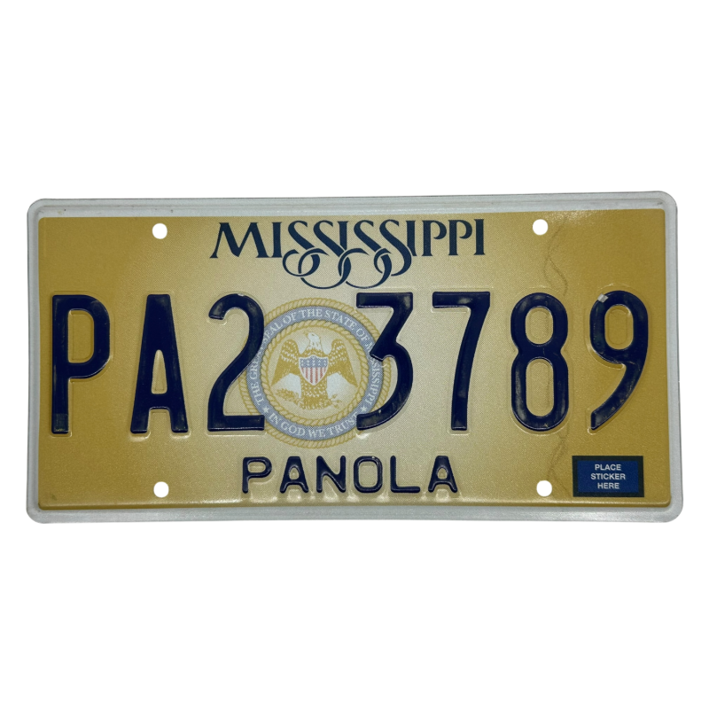 Plaque d'immatriculation du Mississippi