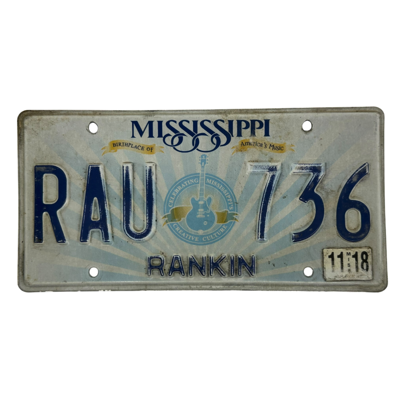 Plaque d'immatriculation du Mississippi