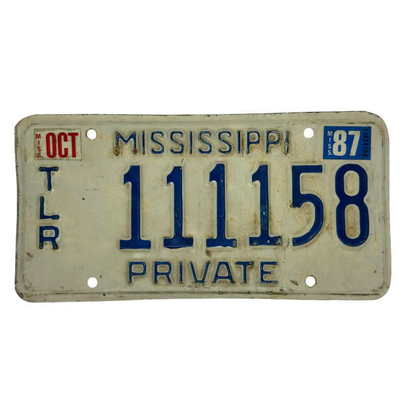 Plaque d'immatriculation du Mississippi Plaque d'immatriculation du Mississippi