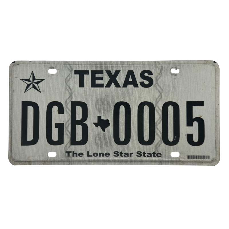 Plaque d'immatriculation du Texas
