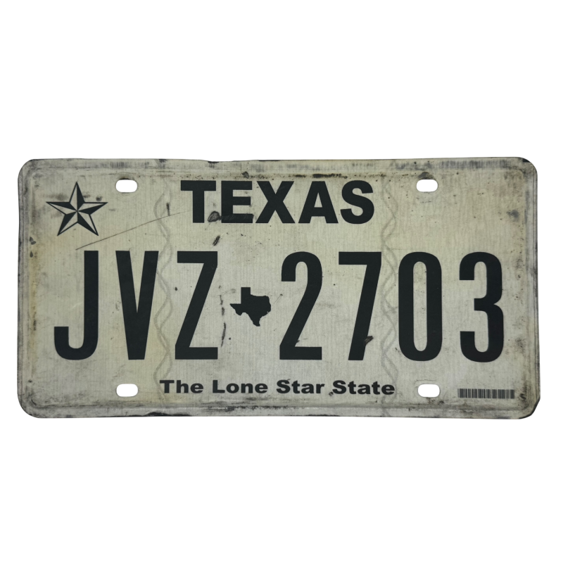 Plaque d'immatriculation du Texas