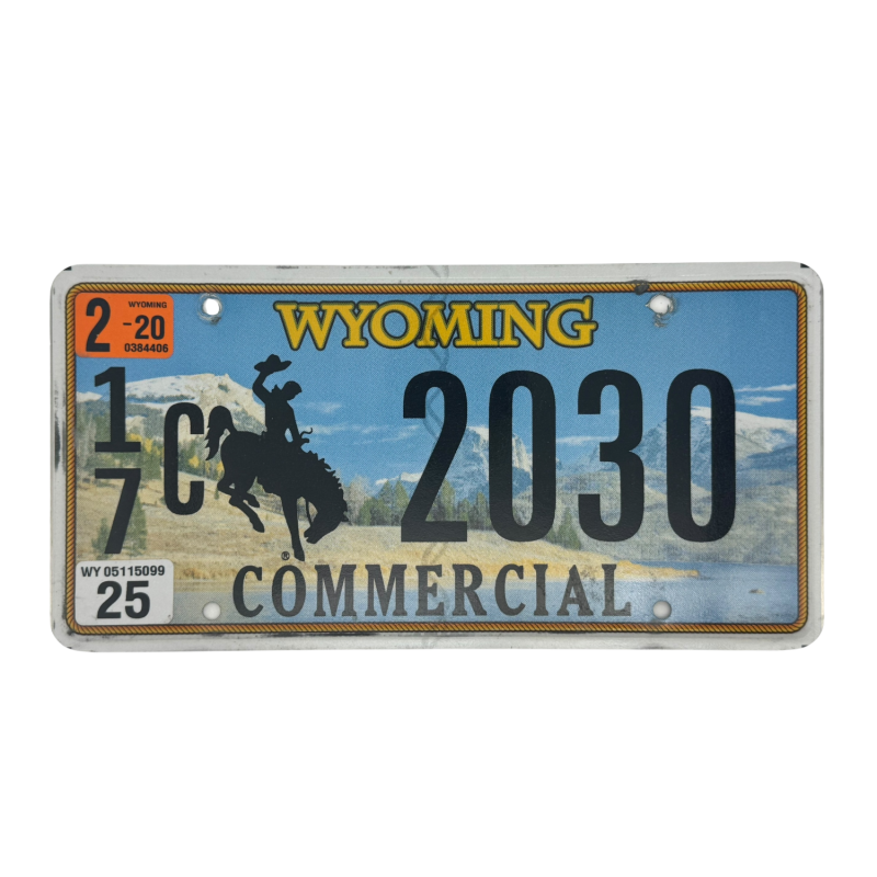 Plaque d'immatriculation du Wyoming Plaque d'immatriculation du Wyoming