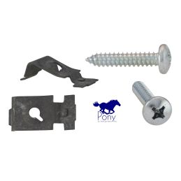 1964 - 1966 Ford Mustang Haltklammern und Schrauben Armlehne Tür / Pony Enterprises 483