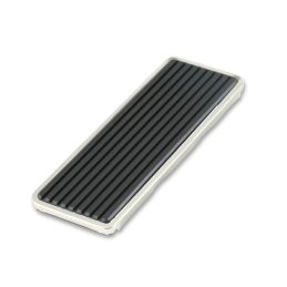 Pedale acceleratore con cornice cromata 64-68