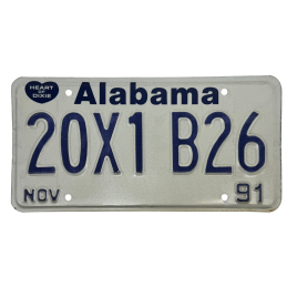 Alabama -Nummernschild