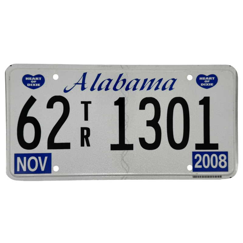 Placa de Alabama Placa de Alabama