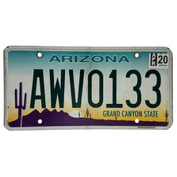 Arizona -Nummernschild