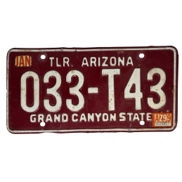 Arizona -Nummernschild