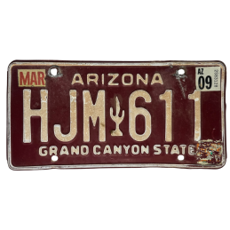 Arizona -Nummernschild