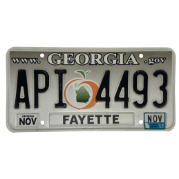 Georgia Nummernschild