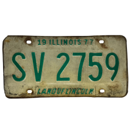 Illinois Nummernschild