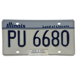 Illinois Nummernschild