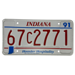 Indiana Nummernschild