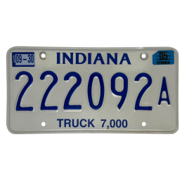 Indiana Nummernschild