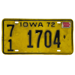 Iowa -Nummernschild