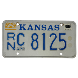 Kansas Nummernschild
