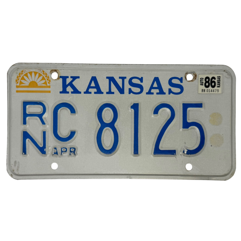 Kansas Nummernschild Kansas Nummernschild