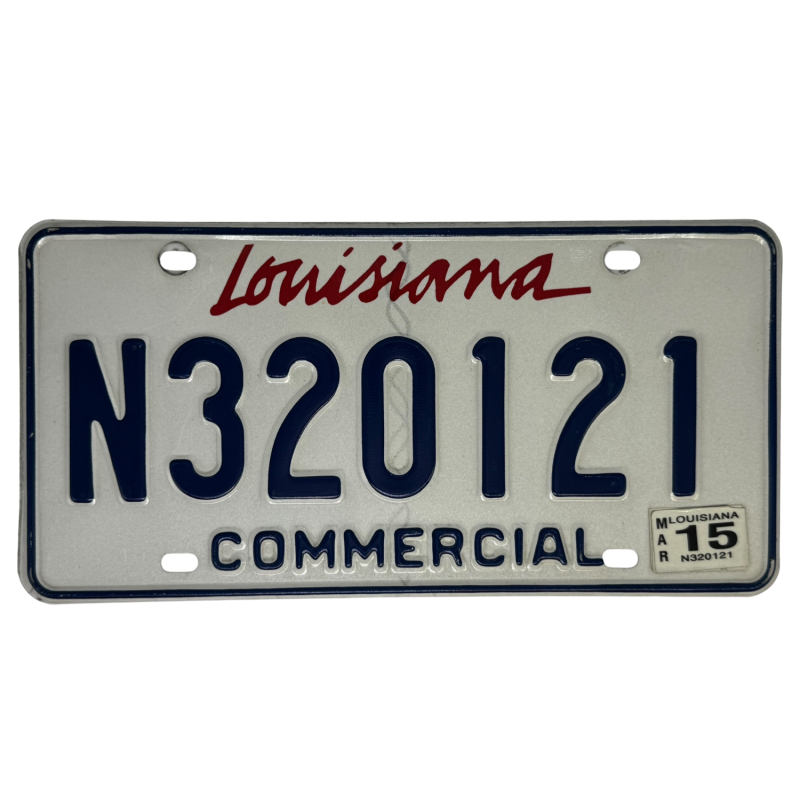 Placa de Louisiana Placa de Louisiana